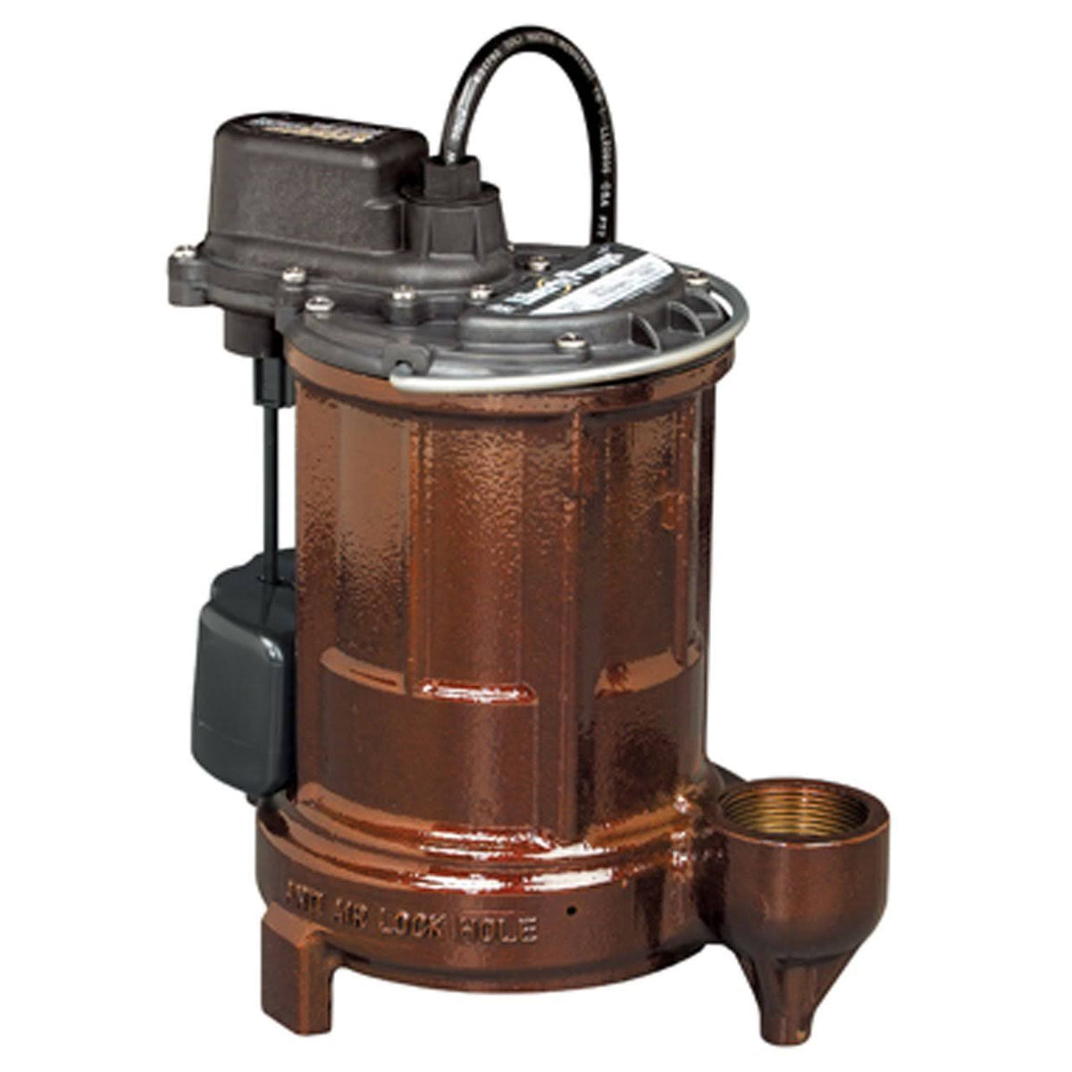 1/3 HP Cast Iron Sub Pump with Tether Float 35 ft Cord E74309
