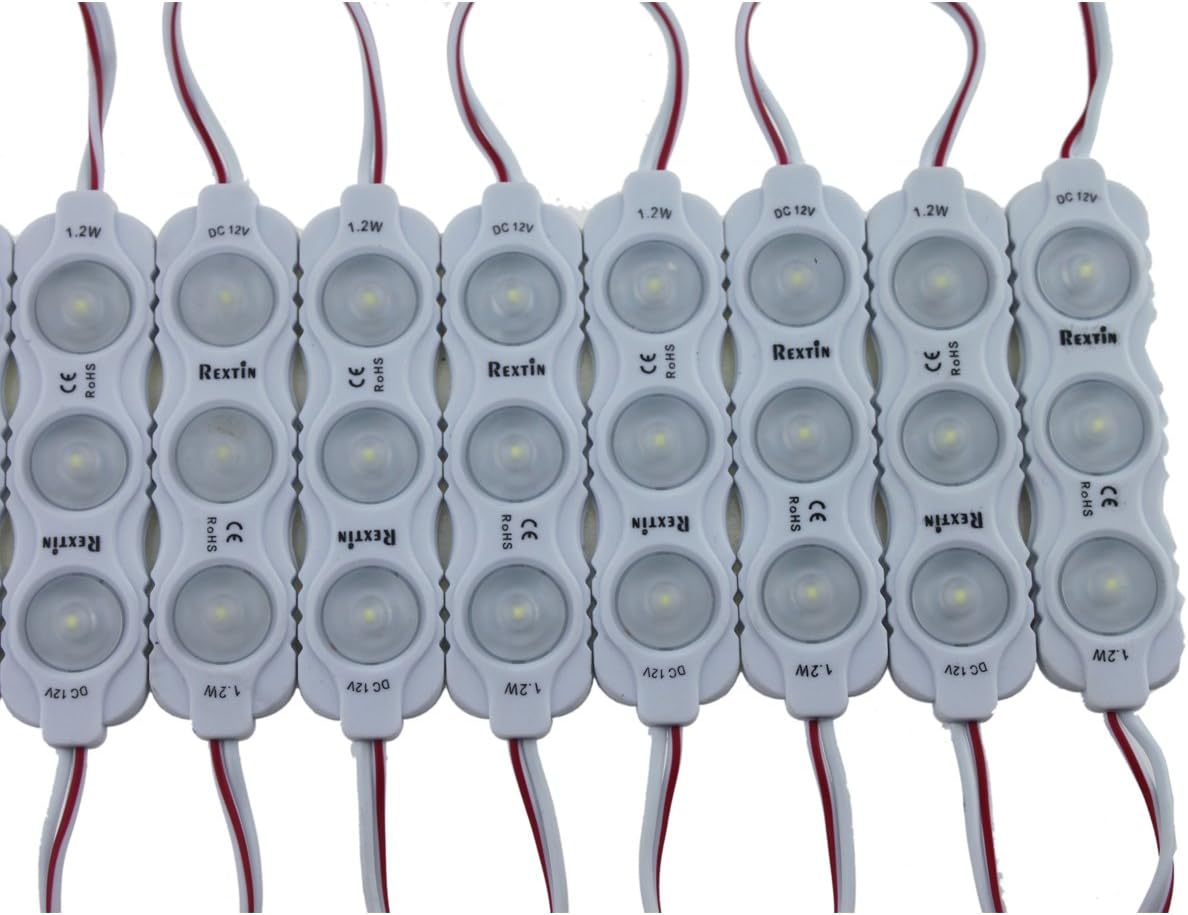 200pcs 2835 3 LED Module Waterproof Decorative Light (White) Pack of 2 T521249