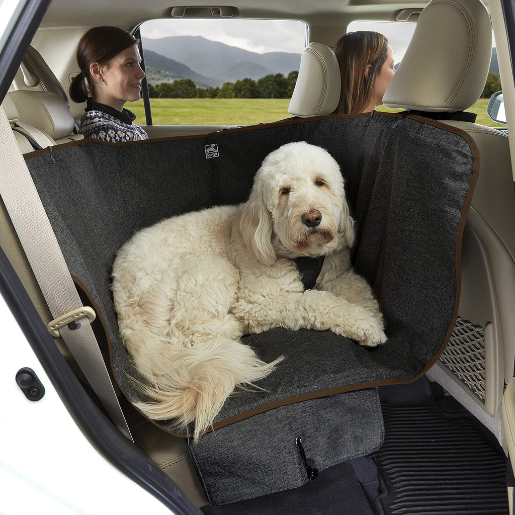 Khaki Heather Charcoal Grey Dog Car Hammock Seat Cover Pack of 2 I958497