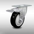 4x22 Blk Poly Wheel Stainless Swivel Caster with Total Lock Brake K359342