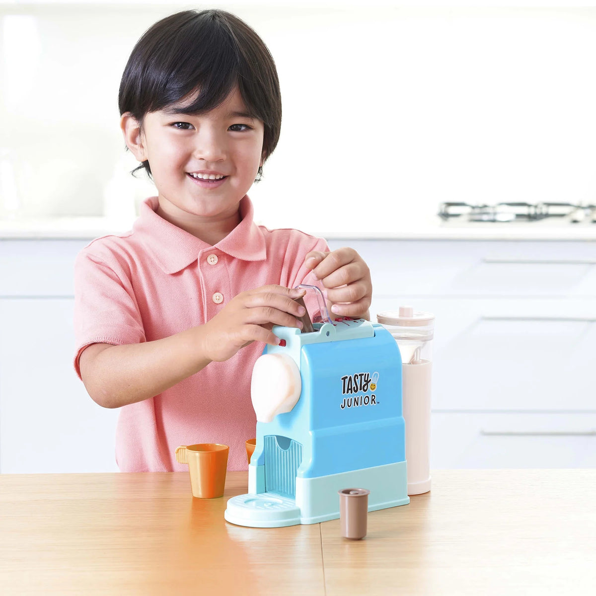 Pretend Play Toy Coffee Maker Set with Lights & Sound Y91417
