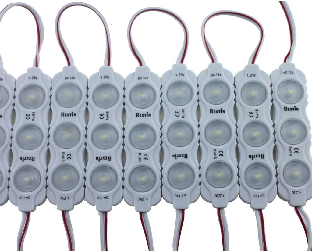 200pcs 2835 3 LED Module Waterproof Decorative Light (White) Pack of 2 T521249