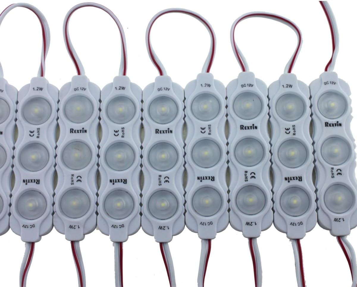 200pcs 2835 3 LED Module Waterproof Decorative Light (White) Pack of 2 T521249