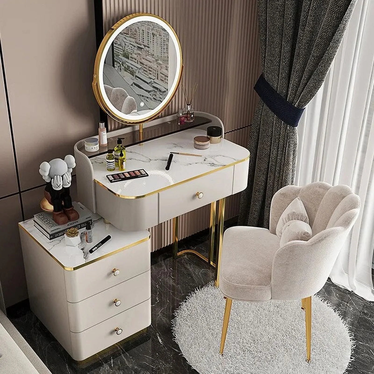 Multifunctional Storage Cabinet Dressing Table Dresser D82172