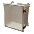 Clear/Gray Polycarbonate Hinged Latch Top Electronic Cabinet Enclosure W604551
