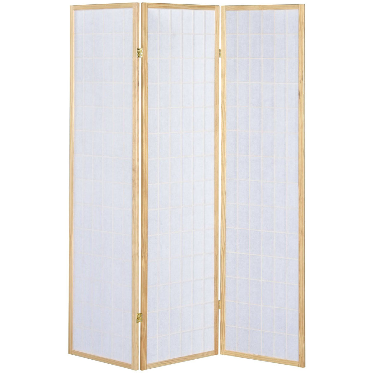 Natural 3 Panel Room Divider Folding Screen F2516