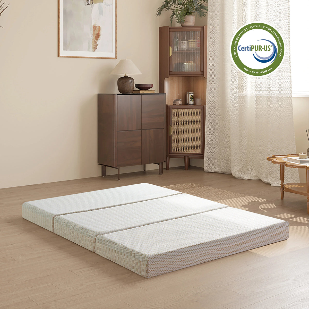 3 inch Twin Size Tri-Folding Memory Foam Mattress U1039
