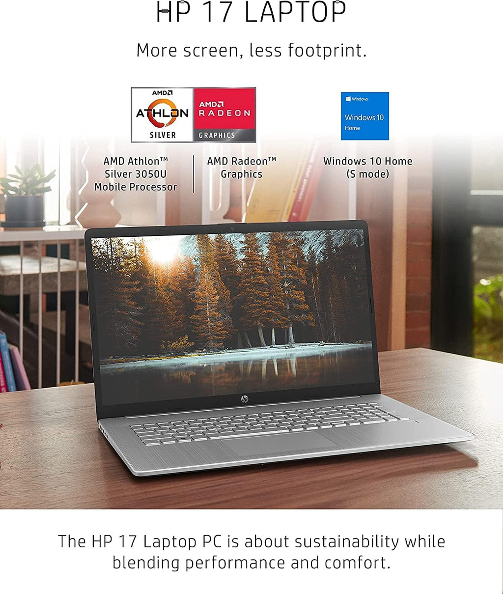 17.3" HD+ AMD Athlon Silver 3050U 4GB RAM 256GB SSD Laptop M854