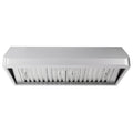 Stainless Steel Ducted Under Cabinet Range Hood with Push Button Controls, LED Lighting and Permanent Filters R524