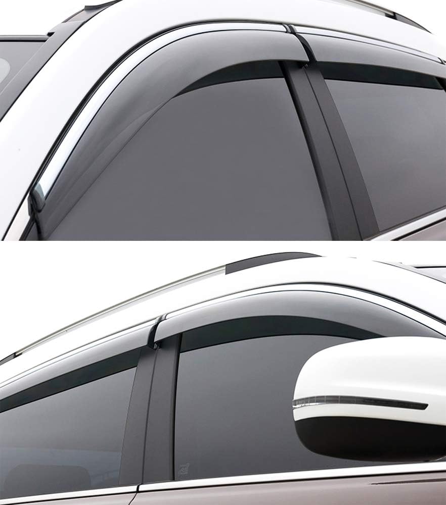 Car Window Visor Vent Shade Deflector Sun/Rain Guards F240289