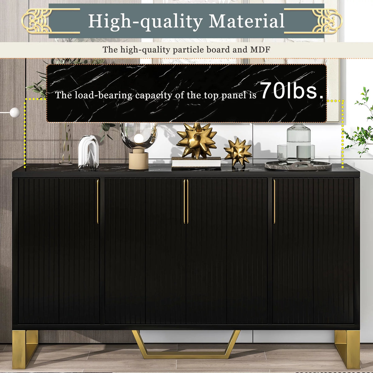 Modern Sideboard with Four Doors and Adjustable Shelves P52131