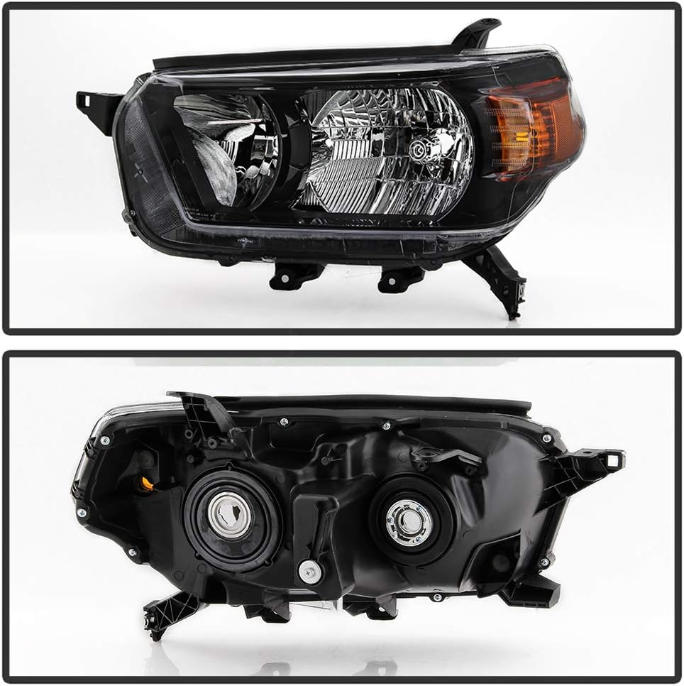 Black Housing Headlights Assembly Pair M677502