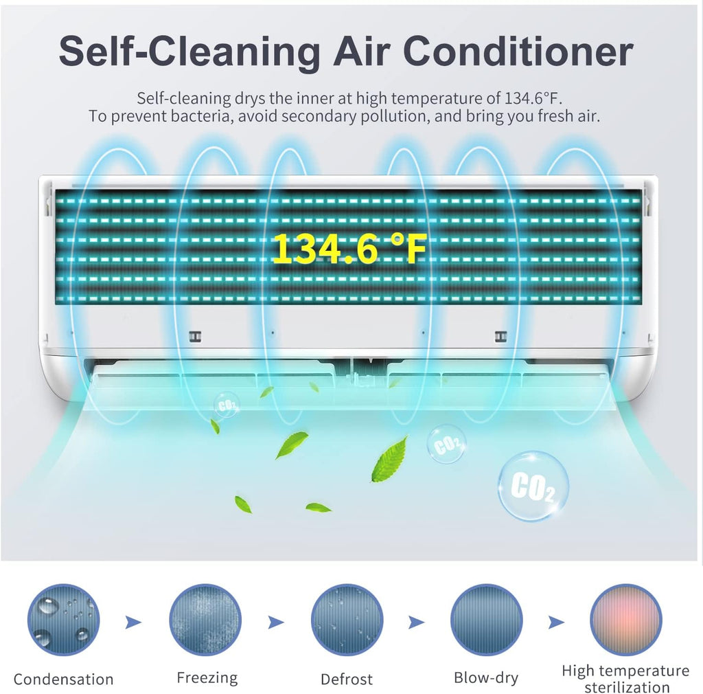 12,000 BTU WiFi Enabled Ductless Mini Split Air Conditioner T60607