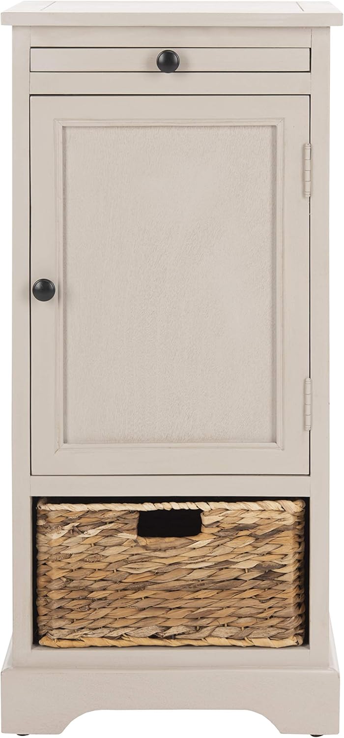 Vintage Grey Tall Storage Unit Q734912