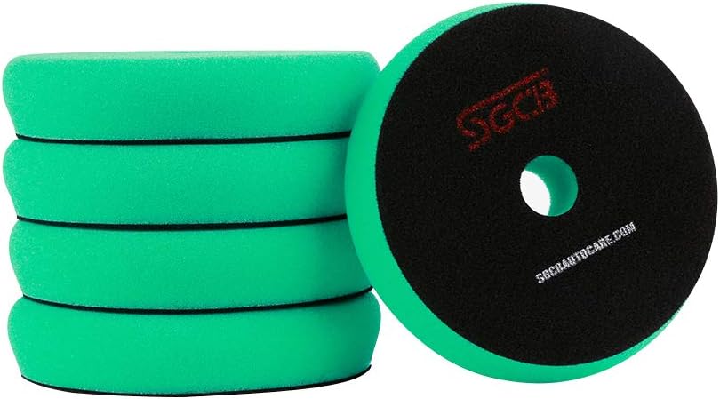 5" Foam Polishing Sponge Pad Pack of 5, Hook & Loop Finishing Buffing Grinding Foam Disc Pad V52059
