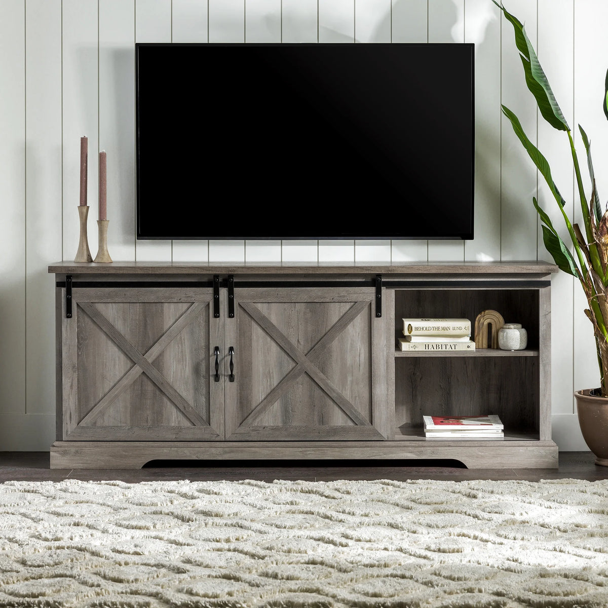 Modern Sliding Door TV Stand L74238
