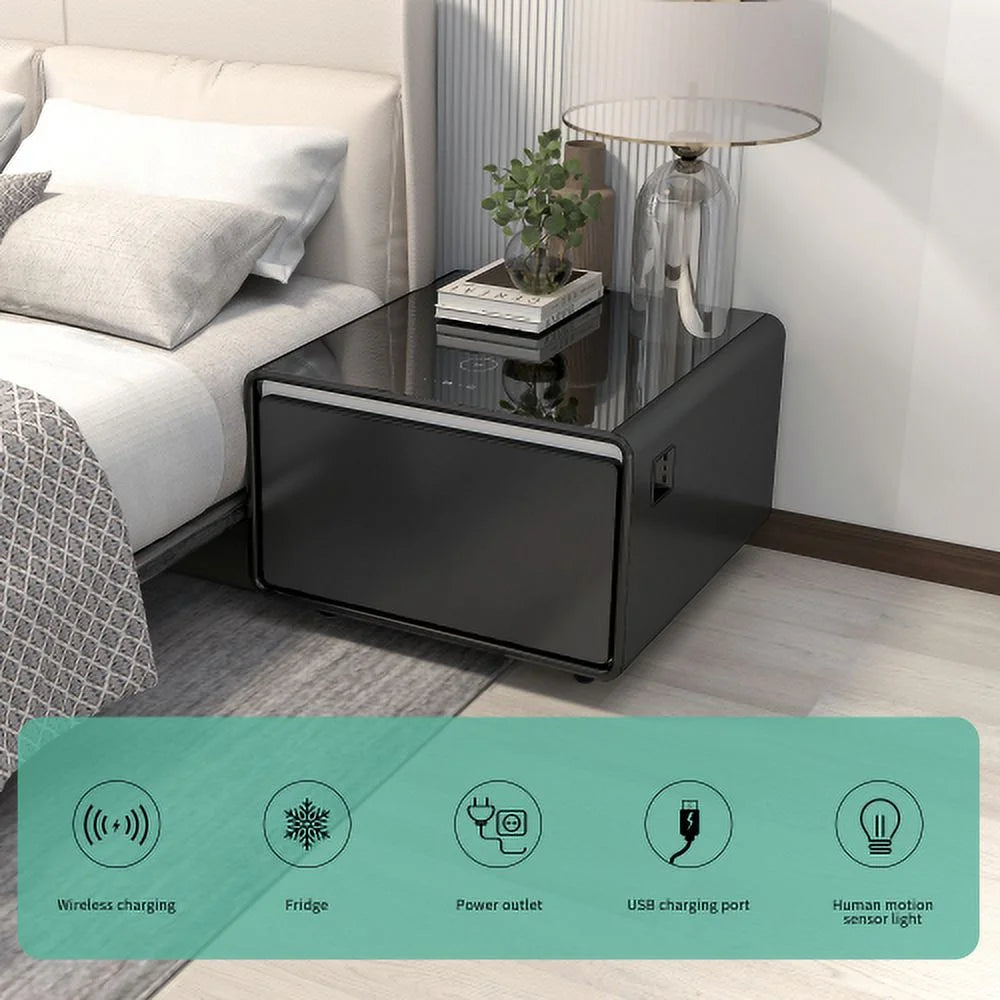 Smart Side Table with Built-in Fridge V35511