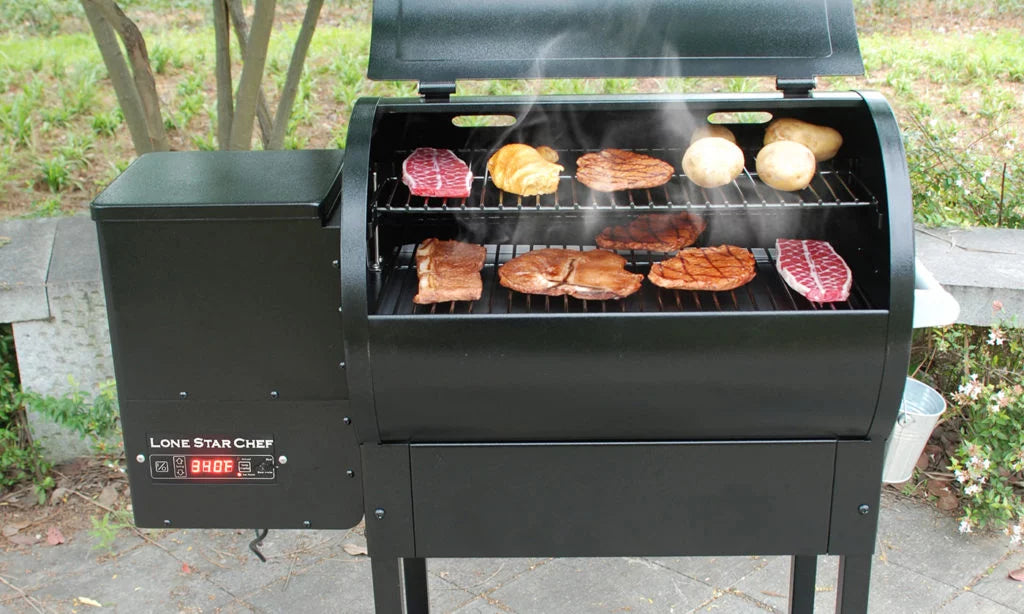 510 square inch Pellet Grill with Side Shelf C4720