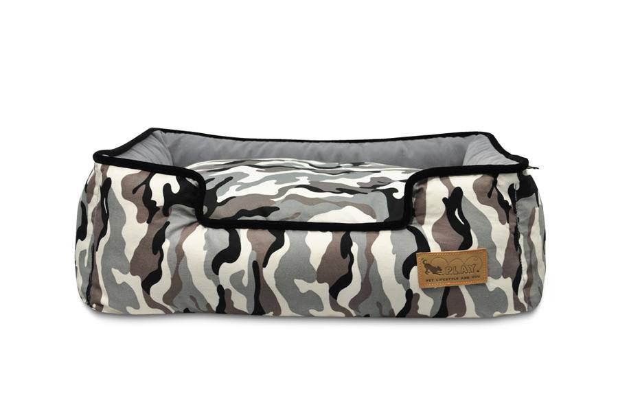 Camouflage Lounge Dog Bed - Green - Large H841