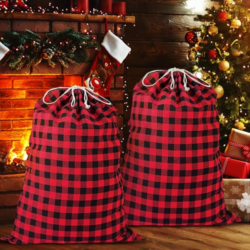 35''x55'' Jumbo Christmas Drawstring Gift Bags U192307