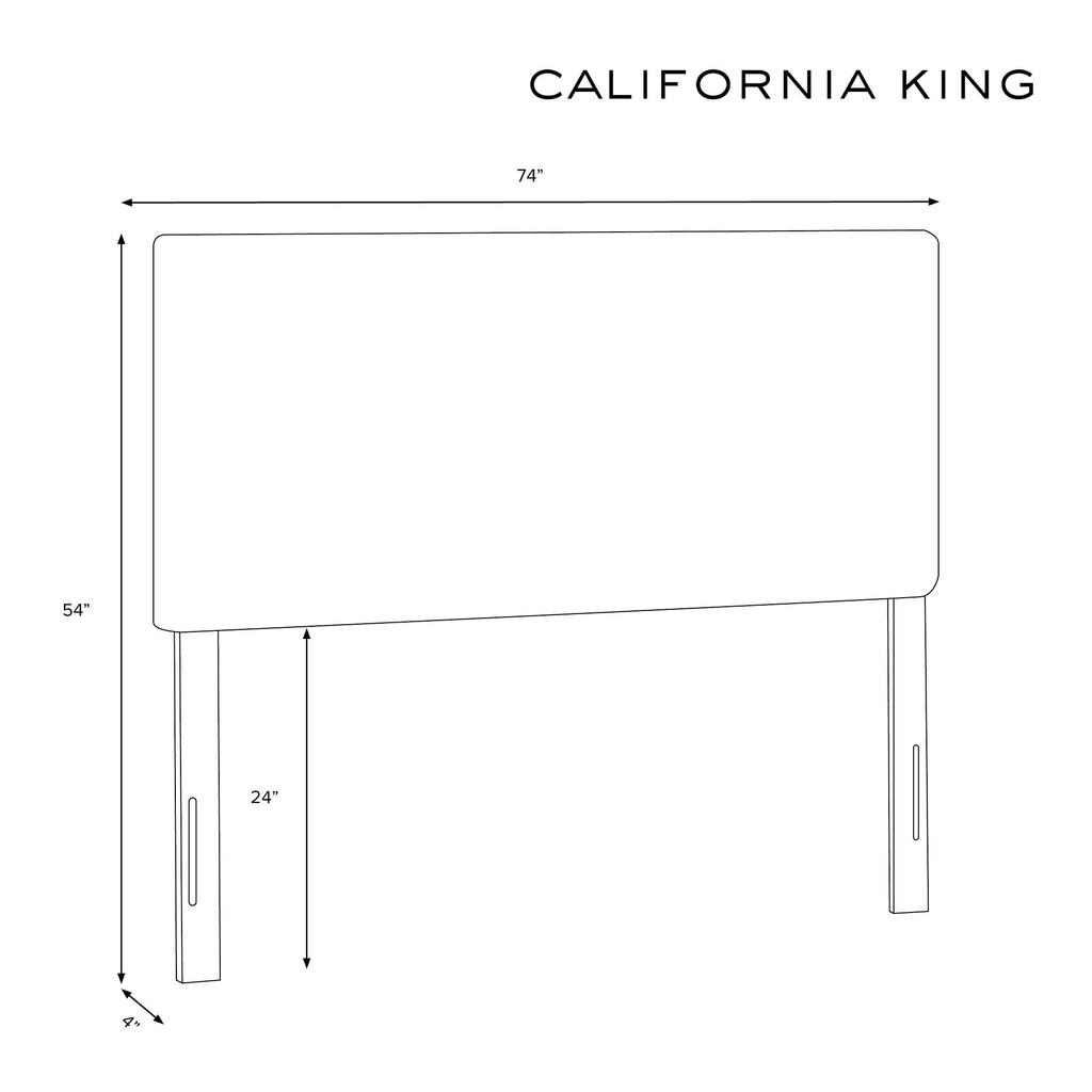 Tufted Headboard in Mystere Eclipse Blue W4254