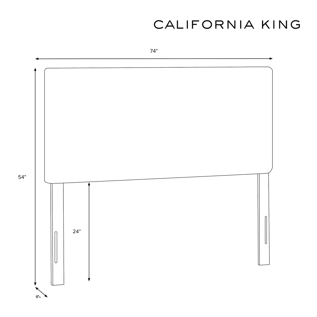 Tufted Headboard in Mystere Eclipse Blue W4254