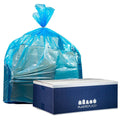 100 / Case 40-45 Gallon Blue Recycling Bags N437896