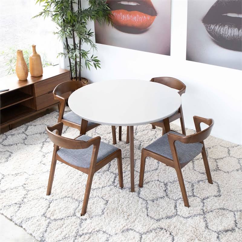Black PU Leather Dining Chair (Set of 2) V667