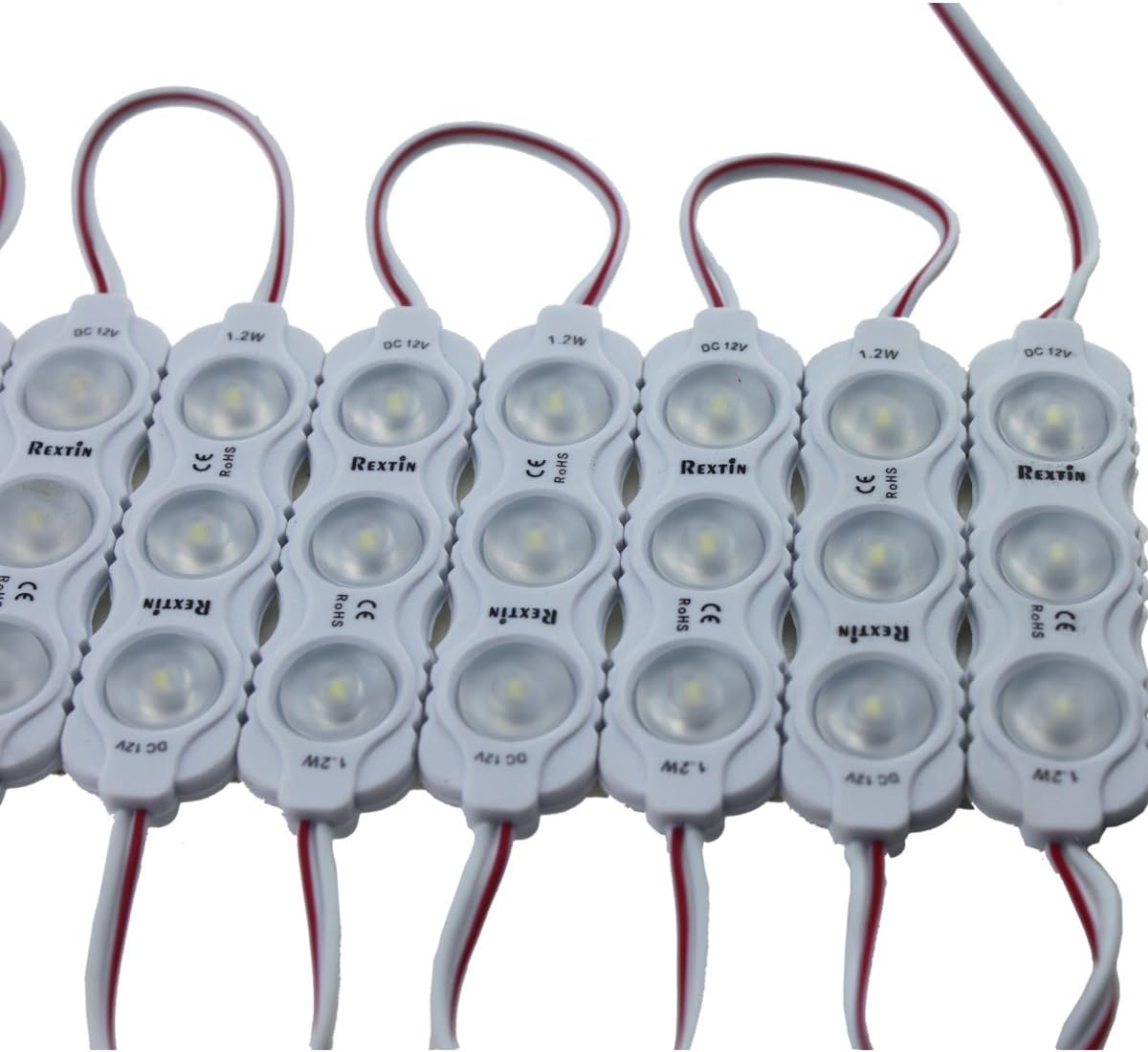 200pcs 2835 3 LED Module Waterproof Decorative Light (White) Pack of 2 T521249