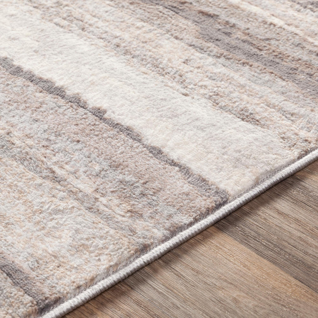 7x9 Medium Gray Area Rug U2528