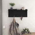 Wall Mounted Coat Rack Shelf with Hooks N735265
