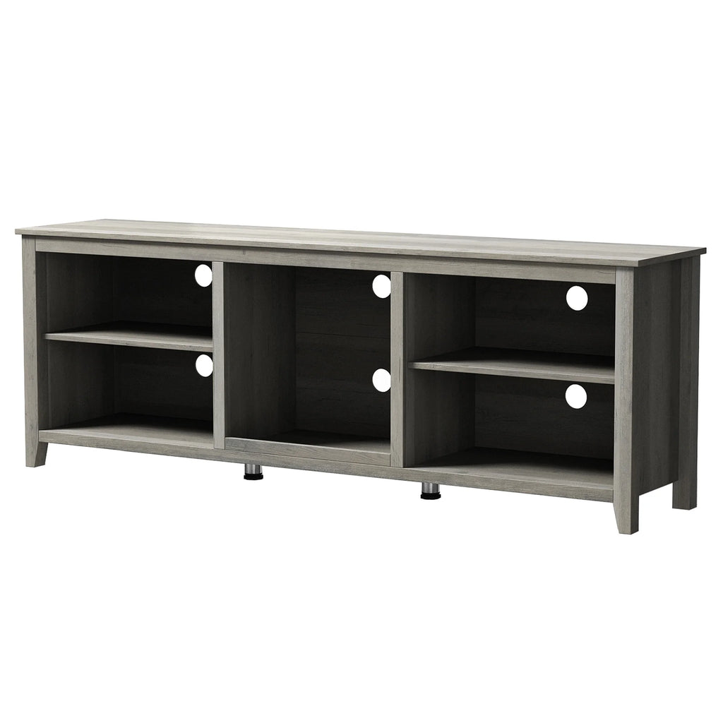 Natural Wood TV Stand with 2 Door Cabinet M747425