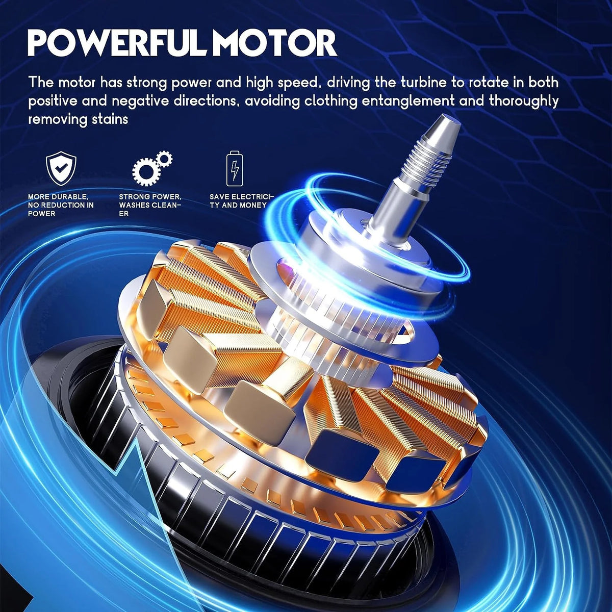 Portable Mini Washing Machine 5.7 lbs 2 in 1 Washer with Drain Hose, Blue D261297