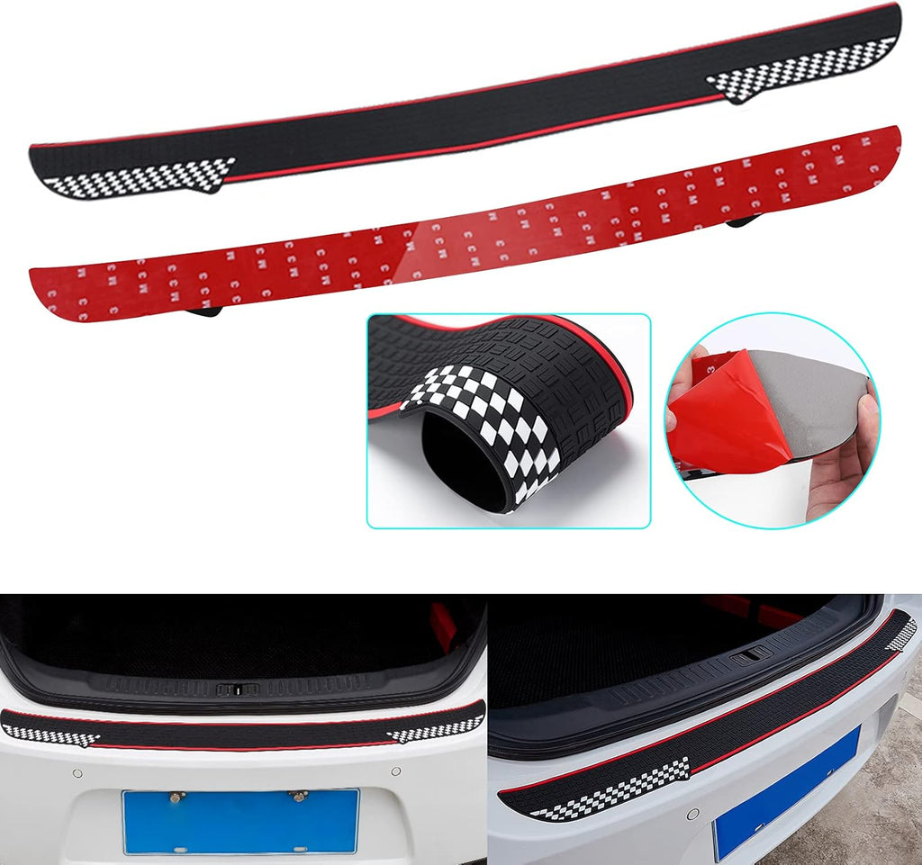 Black Rubber Trunk Door Entry Guard Car Accessory L8345