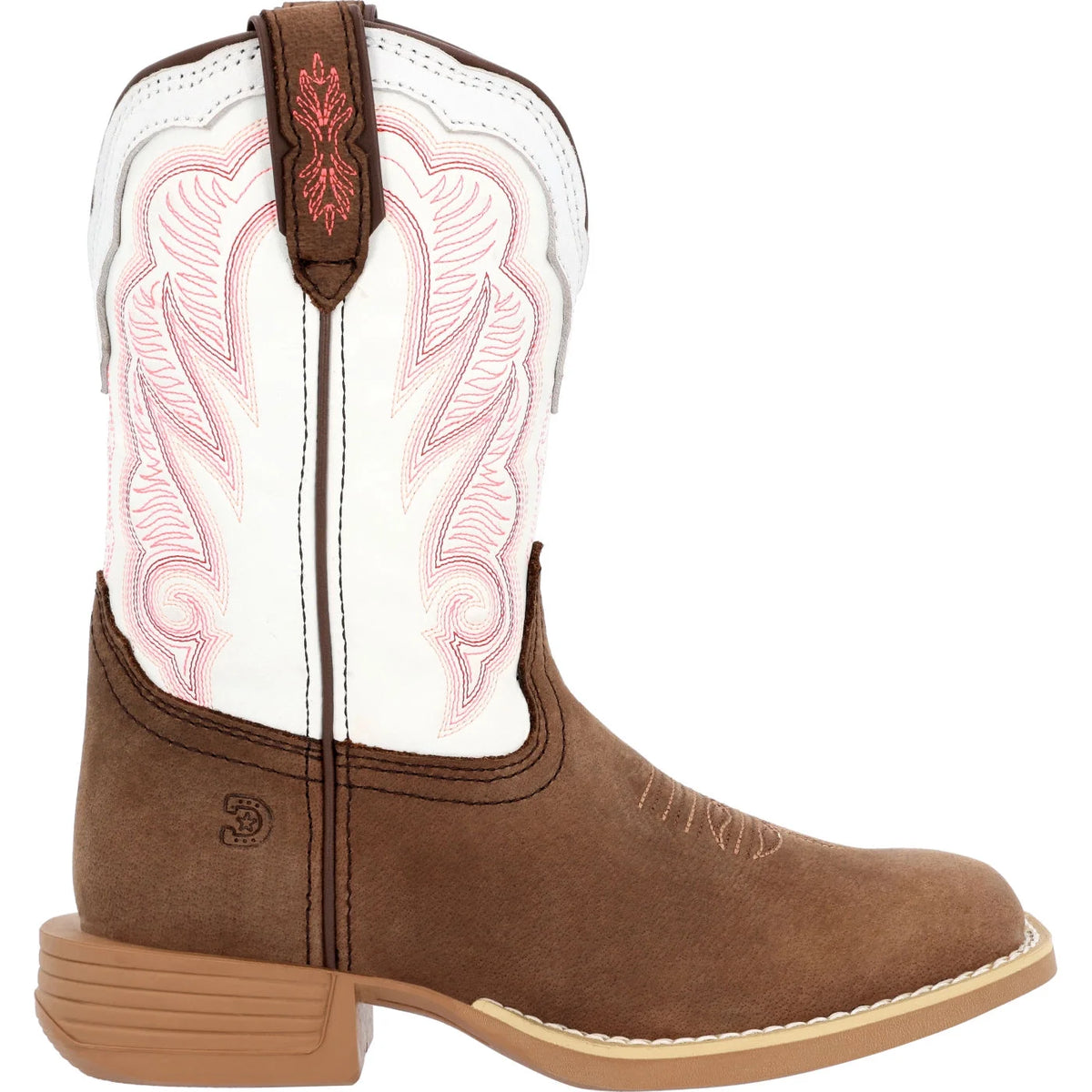Little Kid's Brown and White Western Boot N914985