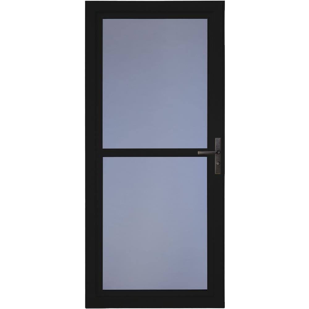 Black Full-view Aluminum Storm Door N72835