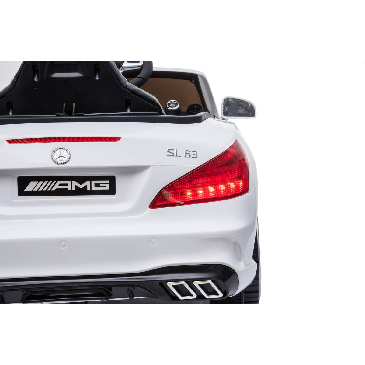 White 12V Ride-On Car A11519