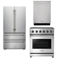 30 In. Natural Gas Range, 36 In. Pro Refrigerator, 24 In. Dishwasher Y90452
