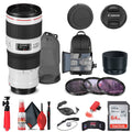 Canon EF 70-200mm f/4L IS II USM Lens with Filter Kit and BackPack I41175