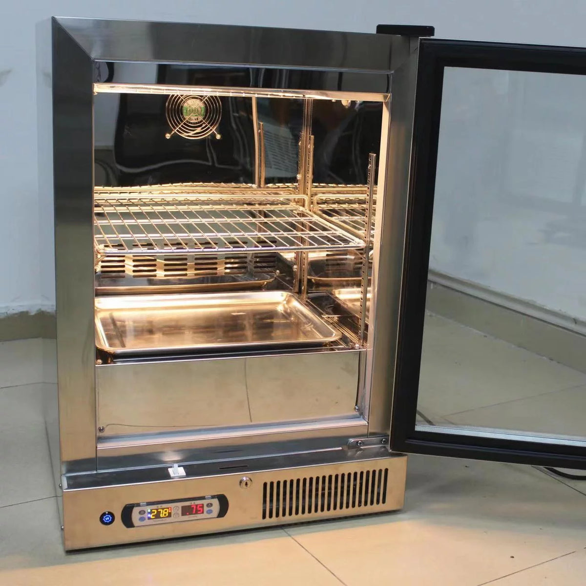 Commercial Countertop Beef Aging Showcase Freezer, 168L, 2 Tiers Q17539