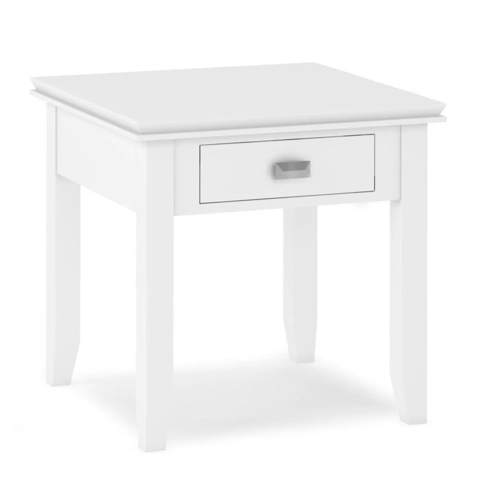 Solid Wood Square End Side Table E434378