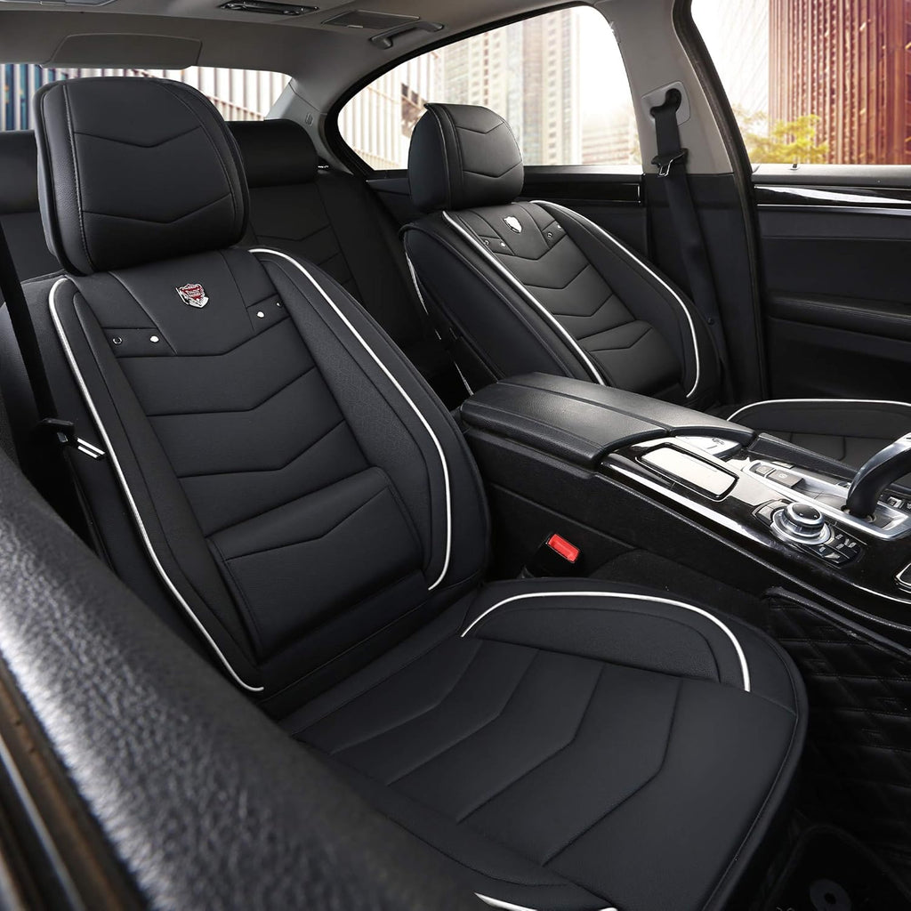 2 Front Black&Red Water Proof Car Seat Cover R1848