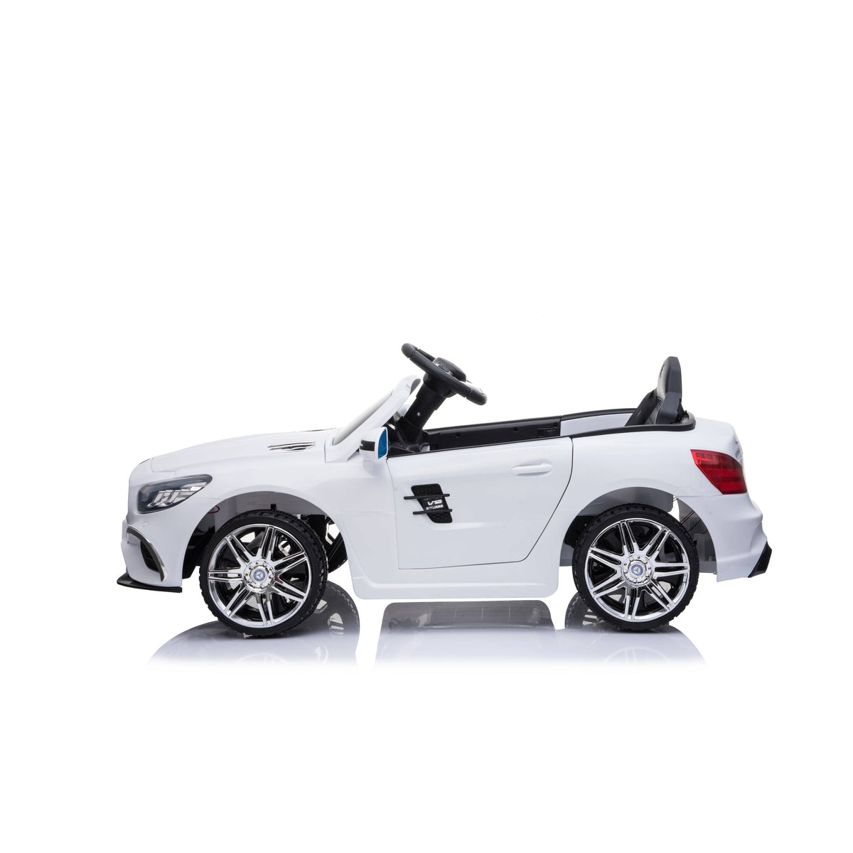 White 12V Ride-On Car A11519
