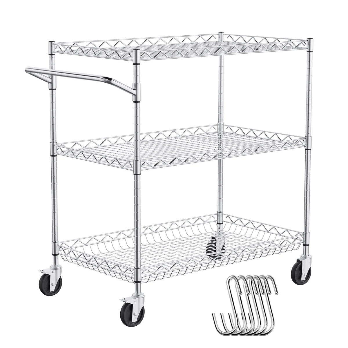 3-Tier Utility Rolling Cart on Wheels M594