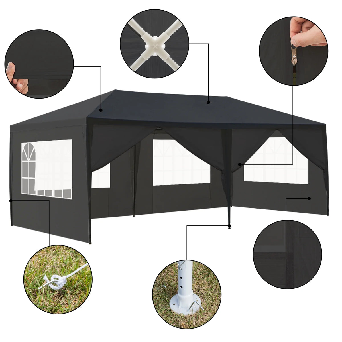 10'x30' 8 Sides Canopy Tent F973754