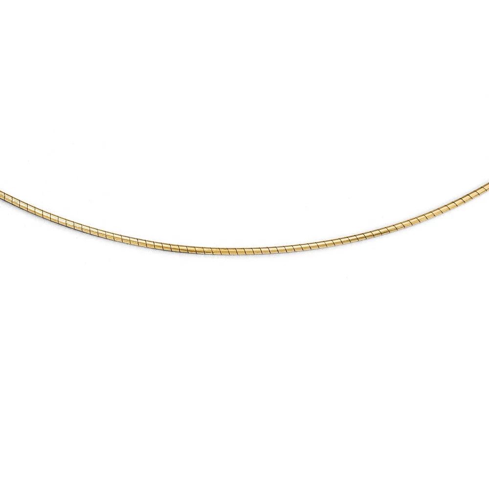 14kt Yellow Gold Omega Necklace Y682