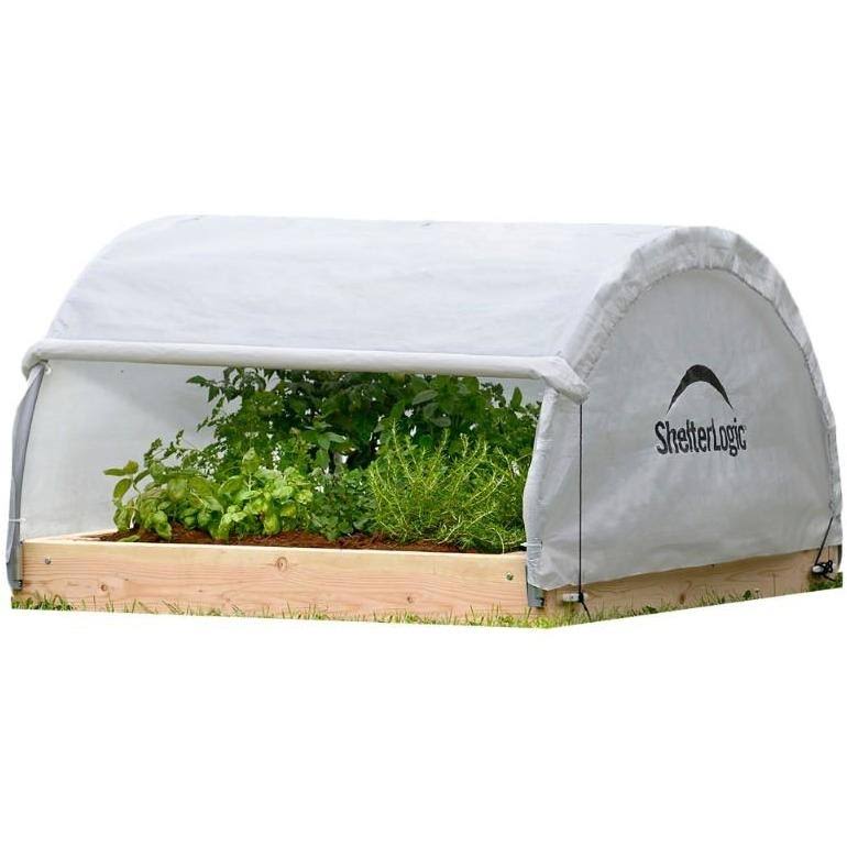 Round Raised Bed Greenhouse with Fully Closable Cover Q57695