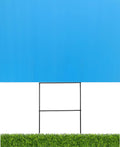 10 Pack Light Blue Blank Signs 18''x24'' x 4 mm with 10 Wire Stake 10''x24'' x 9 Gauge J328