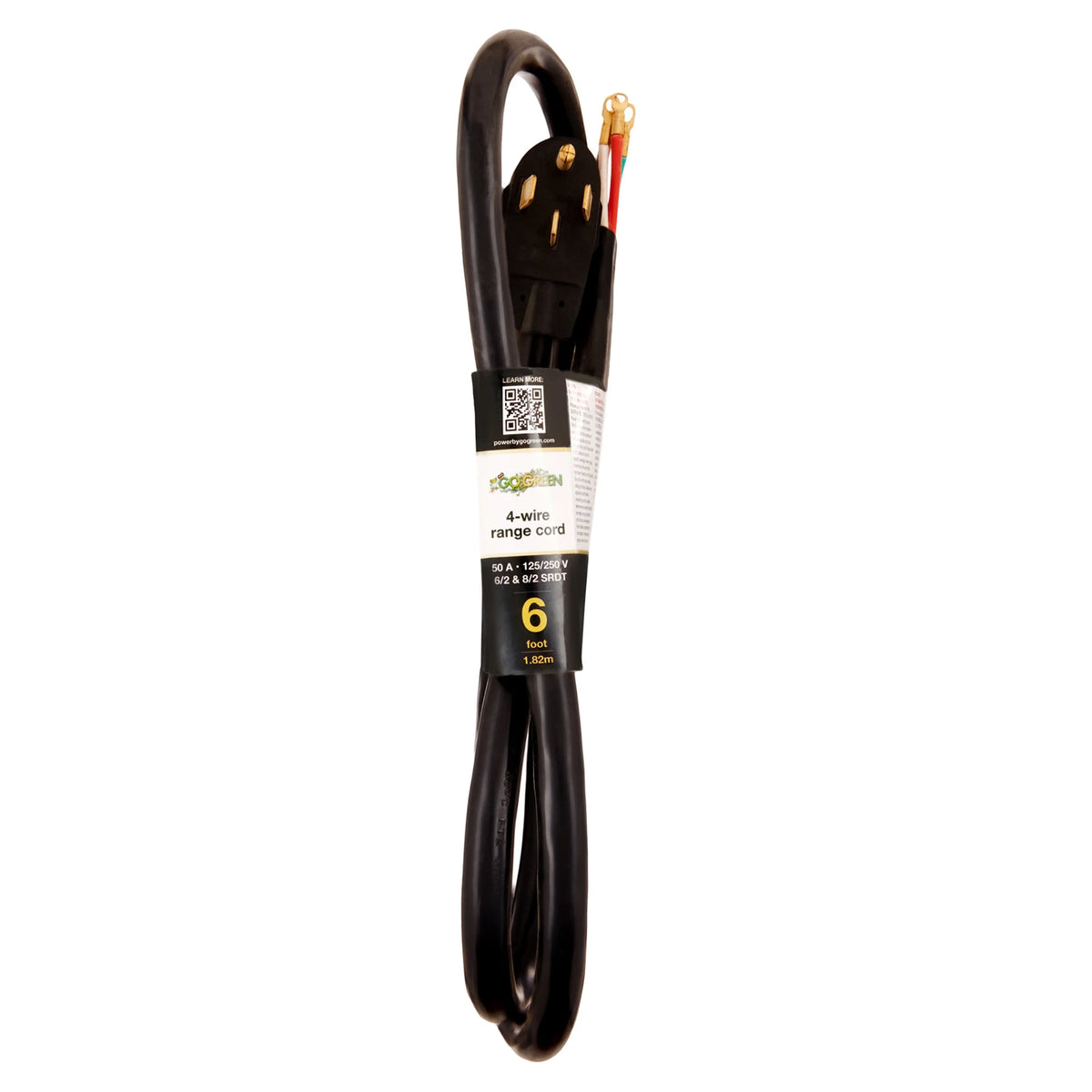 6' 4-Wire Range Cord, 50 Amp Y40639