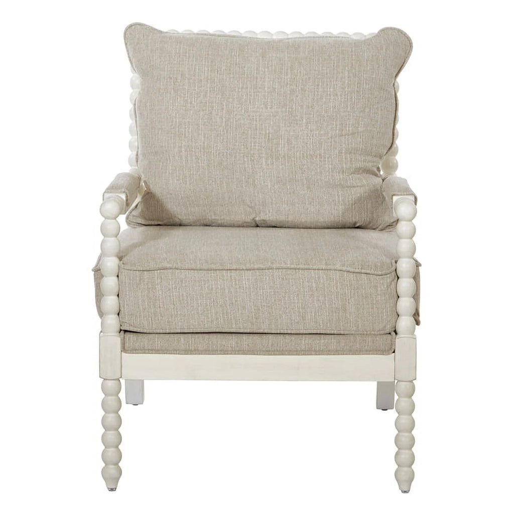 Linen White Fabric Chair K131